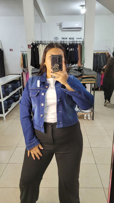 Campera de jean corta 