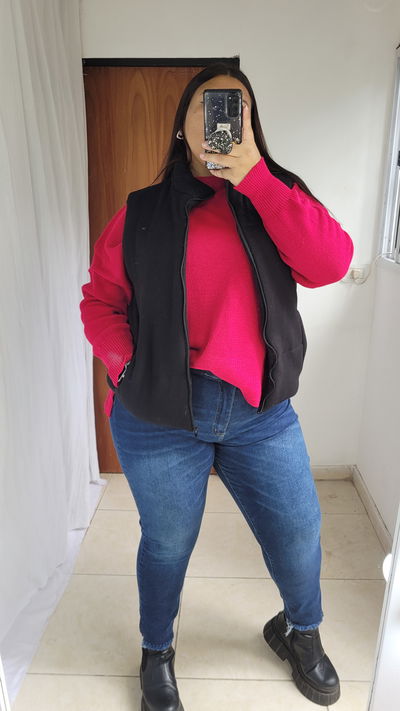Chaleco puffer de lanilla 
