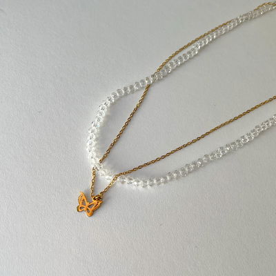 Collar Doble Mariposa AD
