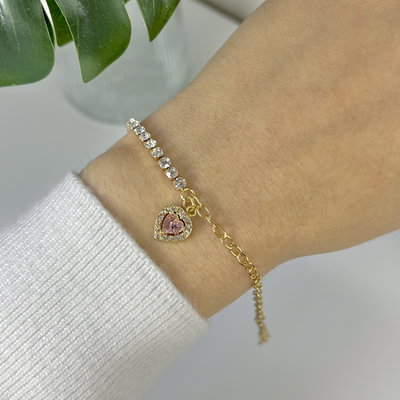 Pulsera Pink Heart