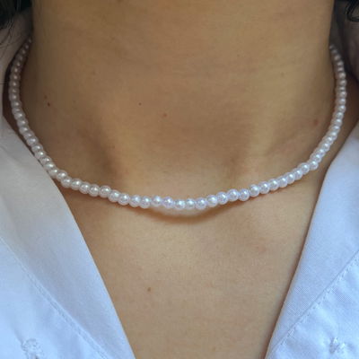 Collar Perlas 4Mm AB