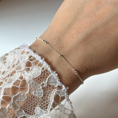 Pulsera Bolitas 3-1 Plata 925