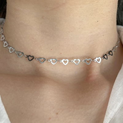Choker de Corazones AQ