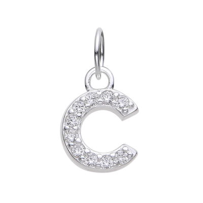 Dije Inicial C Plata 925