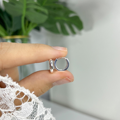 Argollas Selene 12mm Plata 925