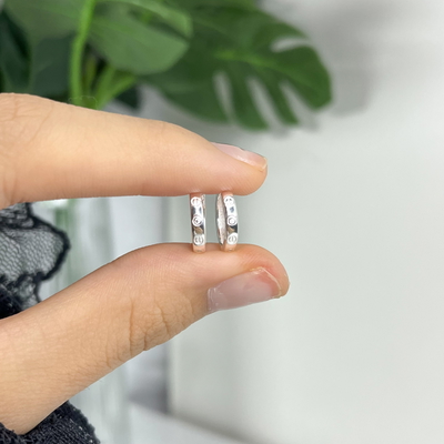 Argollas Kari 12mm Plata 925