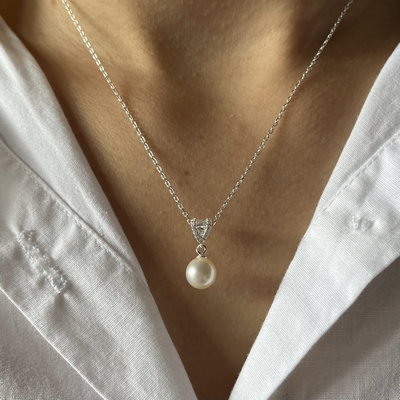Collar de Perla Plata 925