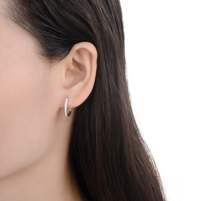 Argollas Gemini 15mm Plata 925
