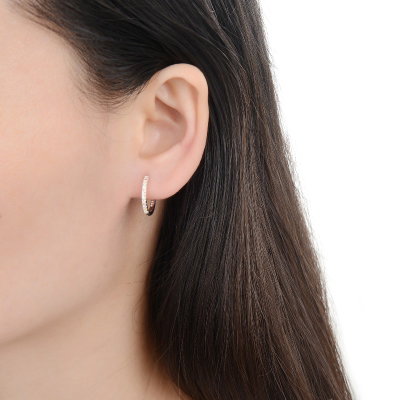 Argollas Gemini Otoño 15mm Plata 925