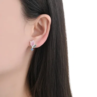 Aros Tulipán Plata 925