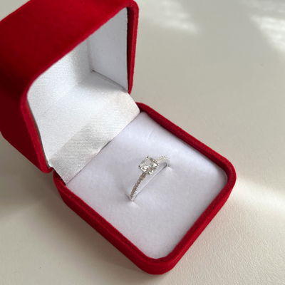 Anillo de Compromiso Frida Plata 925