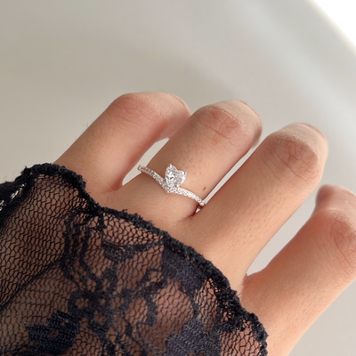 Anillo de Compromiso Zaira Plata 925