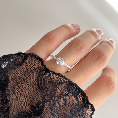 Anillo de Compromiso Frida Plata 925