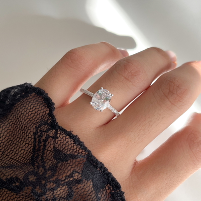 Anillo de Compromiso Giselle Plata 925
