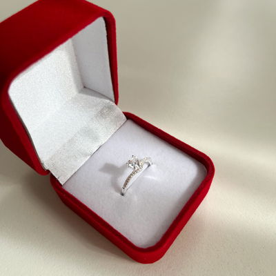 Anillo de Compromiso Zaira Plata 925