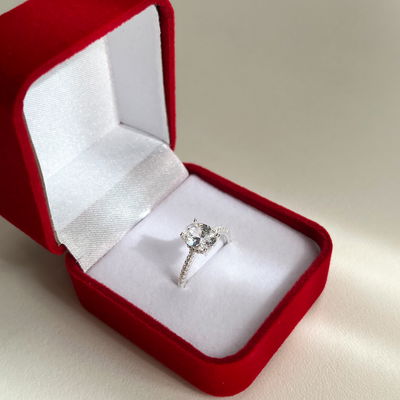 Anillo de Compromiso Giselle Plata 925