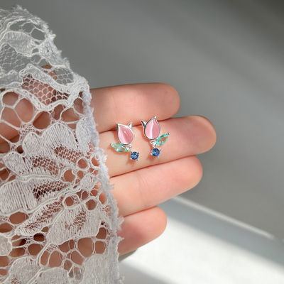 Aros Tulipán Plata 925