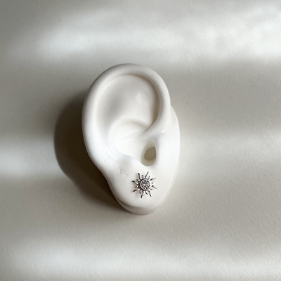 Aros Sol Plata 925