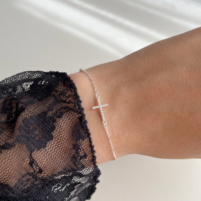 Pulsera Cruces Plata 925