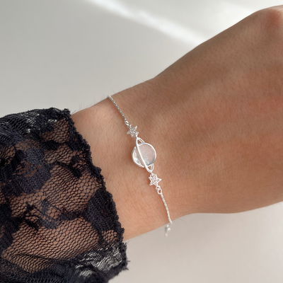 Pulsera Saturno Plata 925