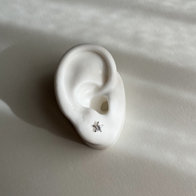 Aros Estrella 5mm Plata 925