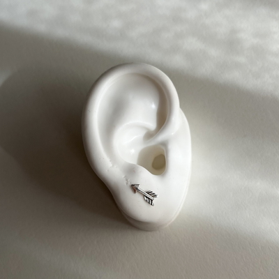Aros Flecha 9mm Plata 925