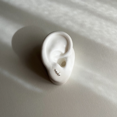 Aros Estrellas 6mm Plata 925