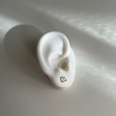 Aros Corazón 5mm Plata 925