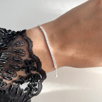 Pulsera Tennis 2mm Plata 925