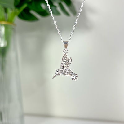 Collar colibri Plata 925