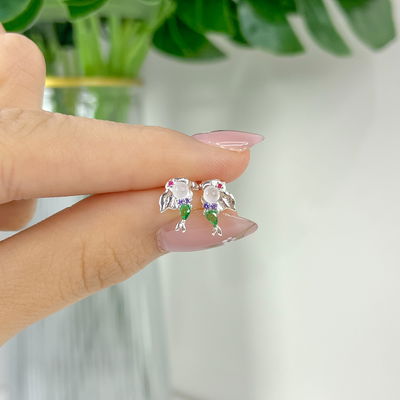 Aros Ariel La Sirenita Plata 925