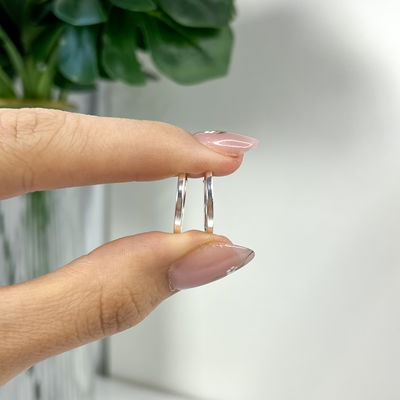 Argollas 16mm Plata 925
