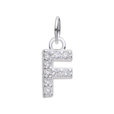 Dije Inicial F Plata 925