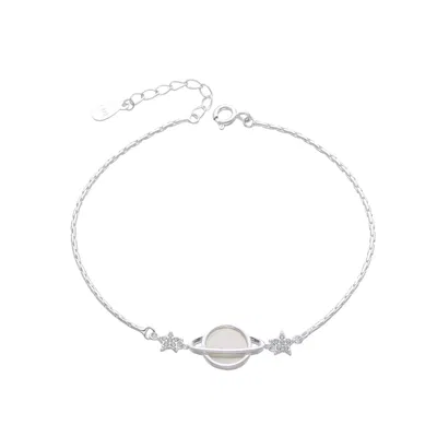 Pulsera Saturno Plata 925