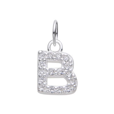 Dije Inicial B Plata 925