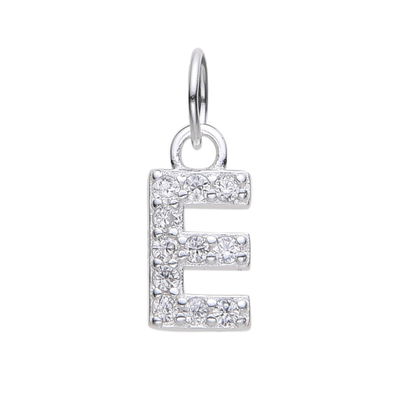 Dije Inicial E Plata 925