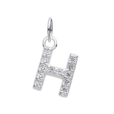 Dije Inicial H Plata 925