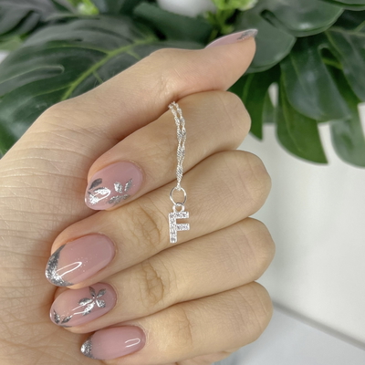Dije Inicial F Plata 925