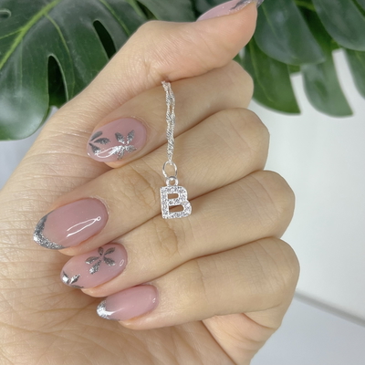 Dije Inicial B Plata 925