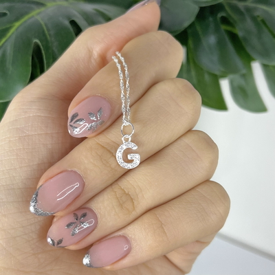 Dije Inicial G Plata 925