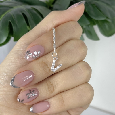 Dije Inicial V Plata 925
