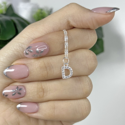 Dije Inicial D Plata 925
