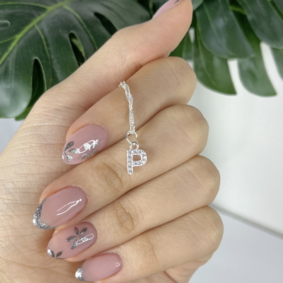 Dije Inicial P Plata 925