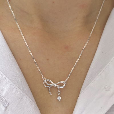 Collar Listón Plata 925