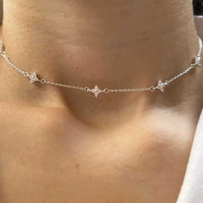 Choker Brigitte Plata 925