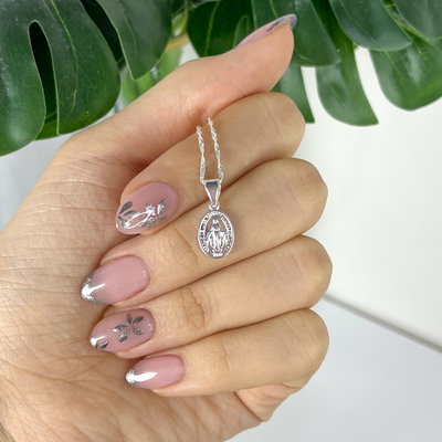 Dije Medalla Milagrosa Plata 925