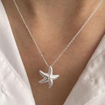 Collar Estrella de Mar Plata 925