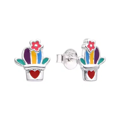 Aros Cactus Plata 925
