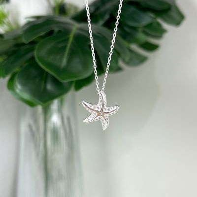 Collar Estrella de Mar Plata 925