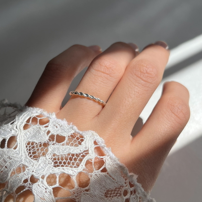 Anillo Soga Plata 925